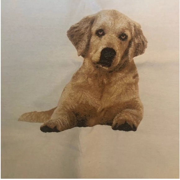 Square By Design Golden Retriever Fabric - Picture 1 of 8